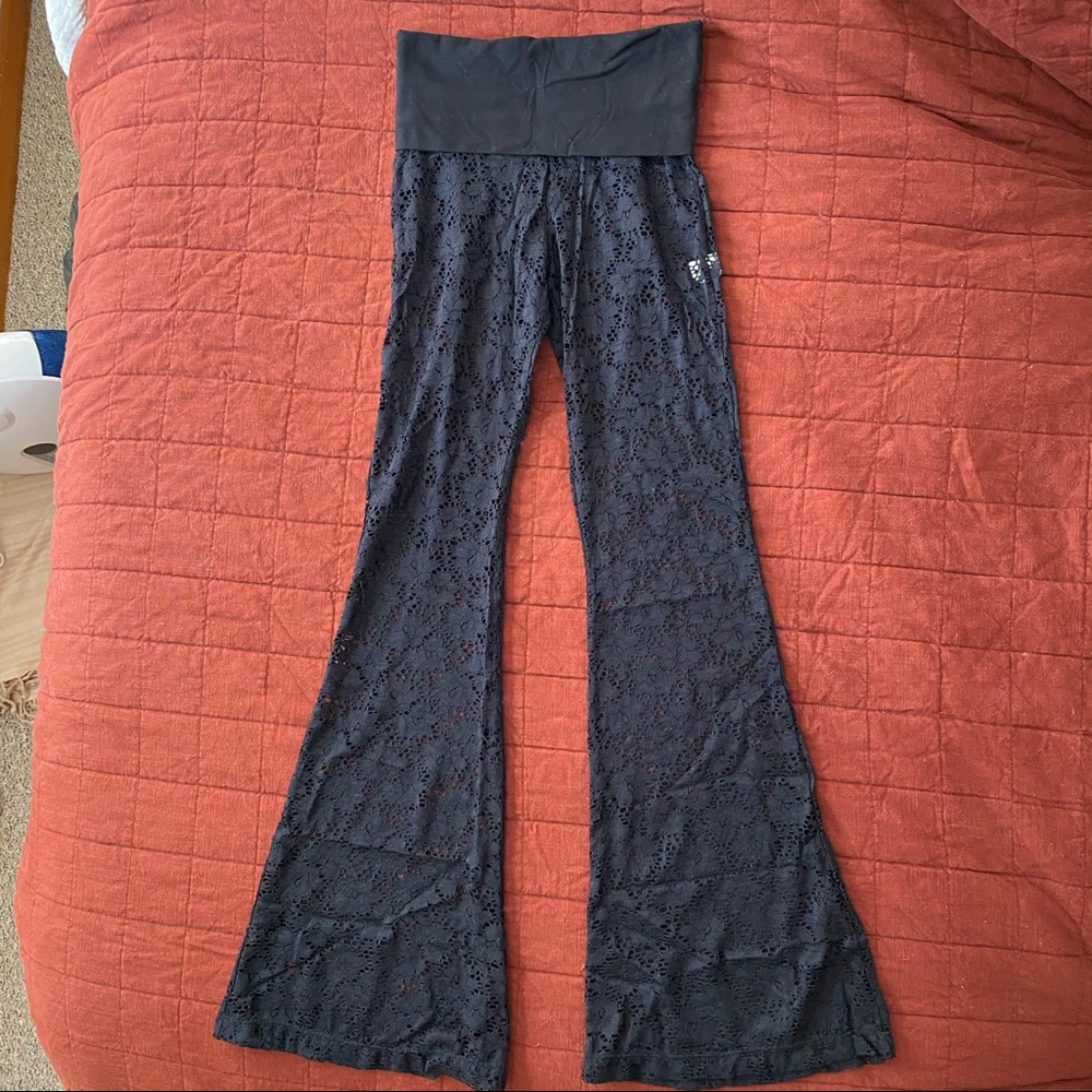 Lucy Love Lace Bell Bottoms Sheer